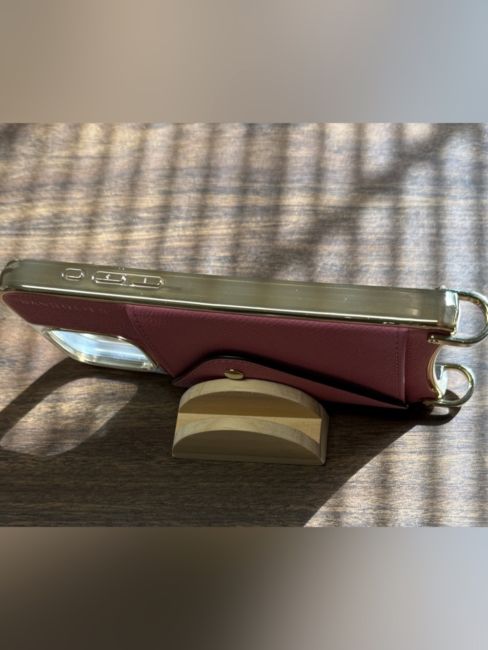 🦩Bandolier Donna Crossbody Case for 16 Pro Max in Flamingo Pink Gold Chrome🦩 - Picture 7 of 14